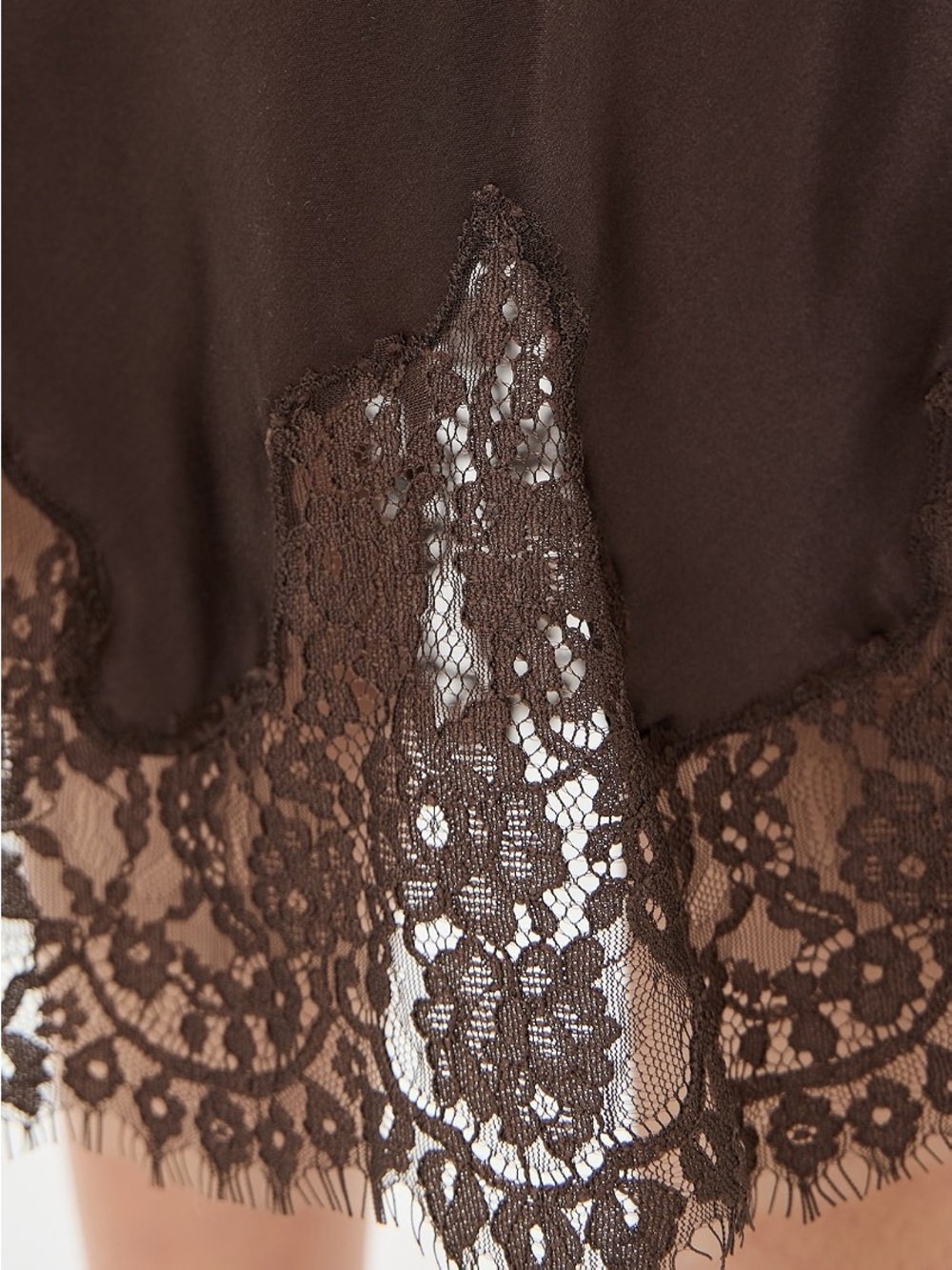 Reformation Lace Hem Midi Silk Skirt Satiny Eco Designer Quiet Luxury Preppy - Picture 3 of 12